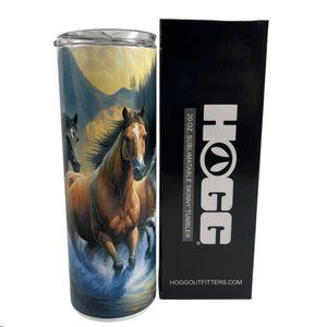 Skinny Tumbler 20oz Wild Horses Running on Range Stainless-Steel Insulated